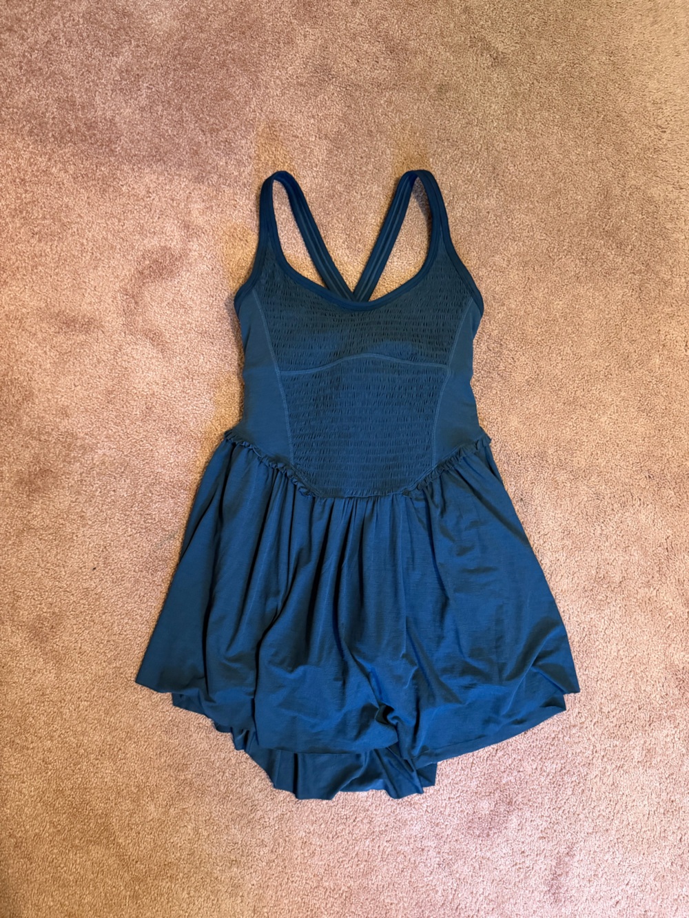 Free People One-Piece Tennis Dress with Cross-Back Straps